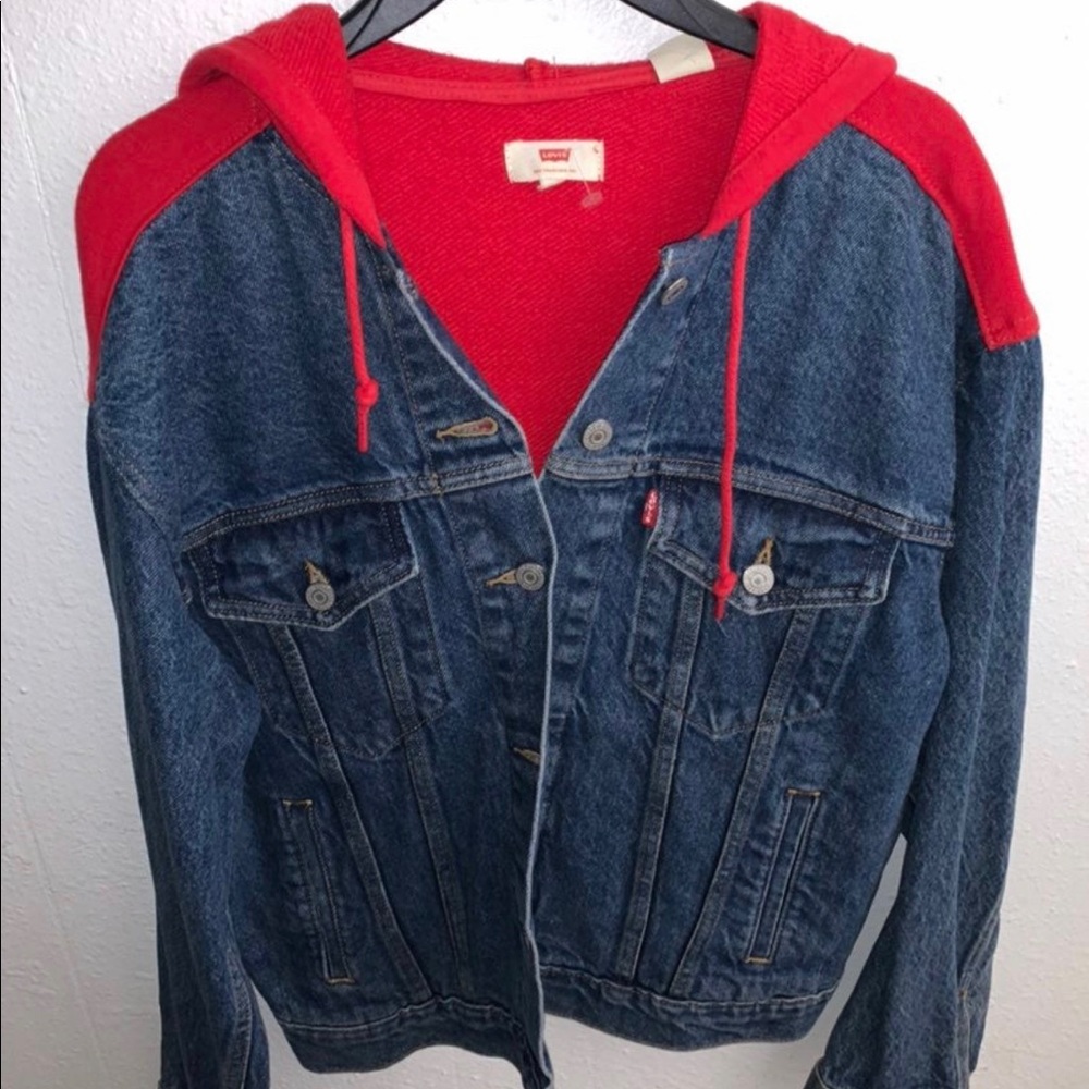 LEVI'S Boyfriend Trucker Denim Jacket Large NWT